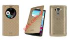   LG G4 QuickCircle II SnapON Gold Flip Book   