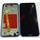   (OEM) LCD Huawei P20 Lite Blue    (Front cover with Display Touch screnn digitizer) W/FRAME