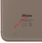 Γνήσιο πίσω καπάκι iPhone XS MAX 6.5inch Gold (PULLED GRADE A) A2101 middle back battery cover frame including some parts σε χρυσό χρώμα NO BATTERY
