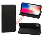 Case flip book Samsung A105F Galaxy A10 (2019) Black Smart leather