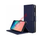    A202F Samsung A20E 5.8 inch Book Flip stand Wallet Diary Dark Blue    
