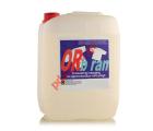 Transparent liquid ORB-RAN 5L for remove quickly stains from rust, salt, fuits, teas etc...