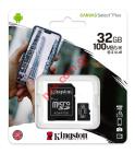 Memory card microSDHC Kingston 32GB C10 100MB/s UHS-I Canvas Select Plus A1 V10 +adapter Blister