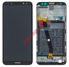 Original set LCD Huawei Mate 10 Lite (RNE-L21) Black Blue Complete Front Cover + Display + Touch Unit + Battery