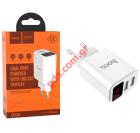   Hoco C63A Fast Charging 2XUSB 5V/2.1A White Display LED Enchanting    BOX
