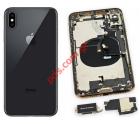 Original battery cover Apple iPhone XS 5.8 Black (Pulled) with parts
