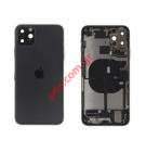 Original back cover Apple iPhone 11 Pro MAX A2218 (PULLED) Black 6.5 inch middle back battery cover frame some parts NO BATTERY