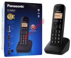 Cordless digital Panasonic KX-TG1610GRB Black White