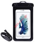 Case Waterproof ANC-065 Black for smarthones until 6,5 inch.