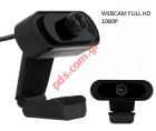   Webcam 4T Full HD B16 1080P Black   