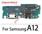    Samsung Galaxy A12 (SM-A125F) Type-C Flex cable SUB PBA charge board Audio jack 3.5mm ORIGINAL