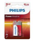  Philips Power Alkaline size 9V (6LR61) . 1 Blister
