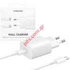 Original Charger Samsung EP-TA800XWE QUICK Fast Charge 25W Type-C cable Type-C 1m White (BOX)