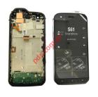 Original set LCD CAT S61 5.2 inch Black Frame with Display Touch screen digitizer