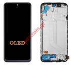  LCD Xiaomi Redmi Note 10 4G (M2101K7AG) OLED Black Display with touch screen and digitizer    (ME  / W FRAME)