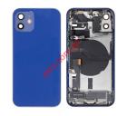    iPhone 12 (A2403) PULLED GRADE A Blue middle back battery cover frame including some parts    NO BATTERY