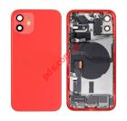 Original Apple iPhone 12 (A2403) Back Housing Red with Small Parts (Grade A) Bulk