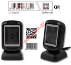 Desk Wired QR & Barcode Scanner QLT-50864 USB Black Grey Box