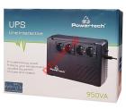 Line Interactive UPS Powertech PT-950C, 950VA/570W, 4x schuko Box