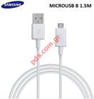   Data Cable ECB-DU4EWE Samsung microUSB-B 1,5m White (Bulk)