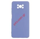 Θήκη Xiaomi Poco X3 Soft Silicon TPU Blue σε μπλέ χρώμα Blister