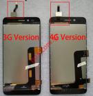   Huawei Y3ii 3G Black (LUA-U22) OEM LCD Display + Touch Unit 3G version   .