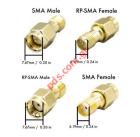  Adaptor RP-SMA Plug to N-Type Female Nickel 1 PCS