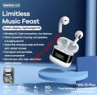   Bluetooth TWS Remax 10 PLUS White   LED stereo Box