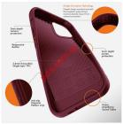  iPhone 15 PRO MAX 6.7 Burgundy TPU Rubber back cover Blister